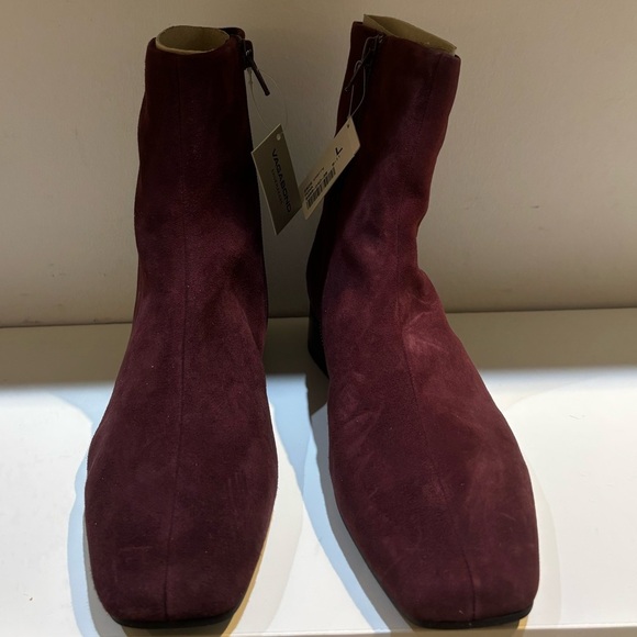 Vagabond Mona Cherry suede boots 37 - Picture 2 of 6